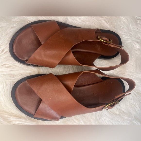 Everlane Shoes - Everlane Chestnut Leather Sandals